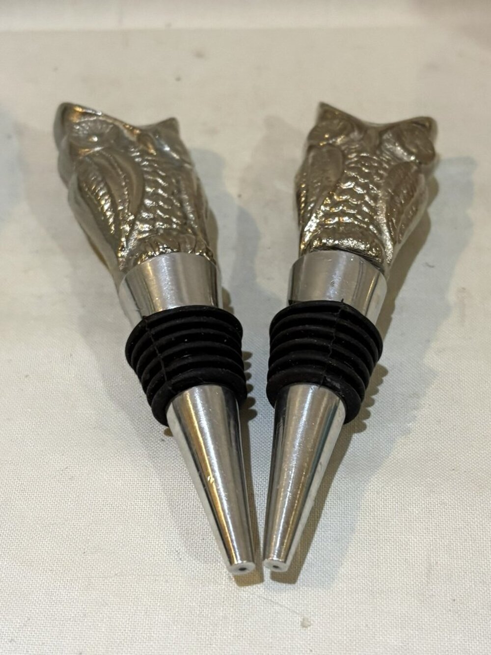 Pair of Owl Wine Bottle Stoppers